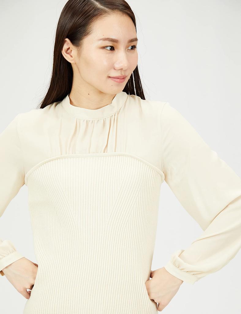 Natural Beauty Basic Ecru Bustier Size M Women's Sweater,