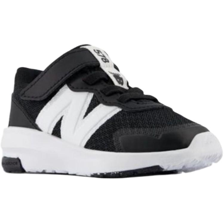 New Balance NB 578 Versatile Comfortable Durable Low-Top Walking Shoes Baby Shoes Black White IT578BK