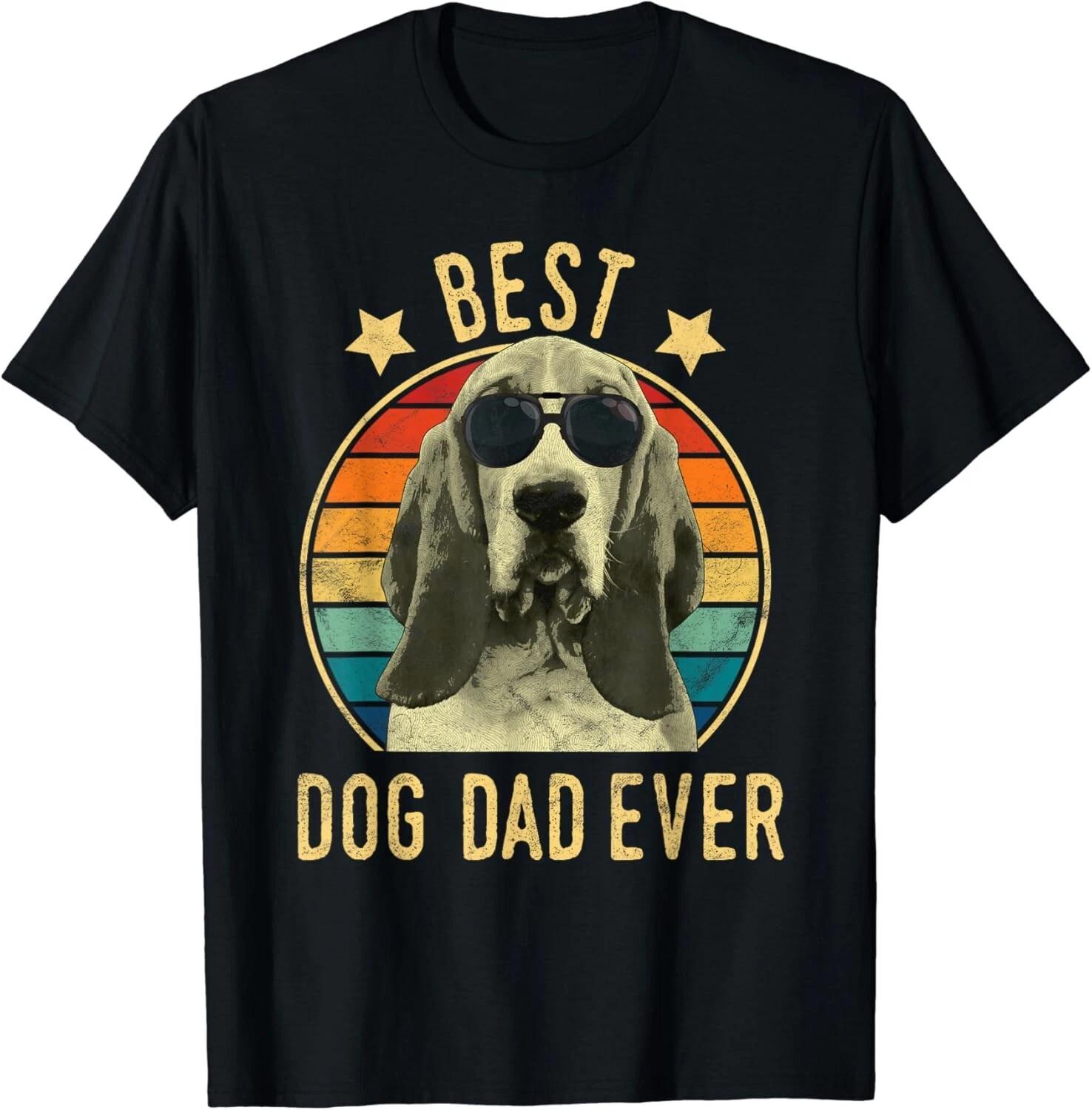 

Best Dog Dad Ever Basset Hound Father_s Day Gift Unisex T-Shirt L
