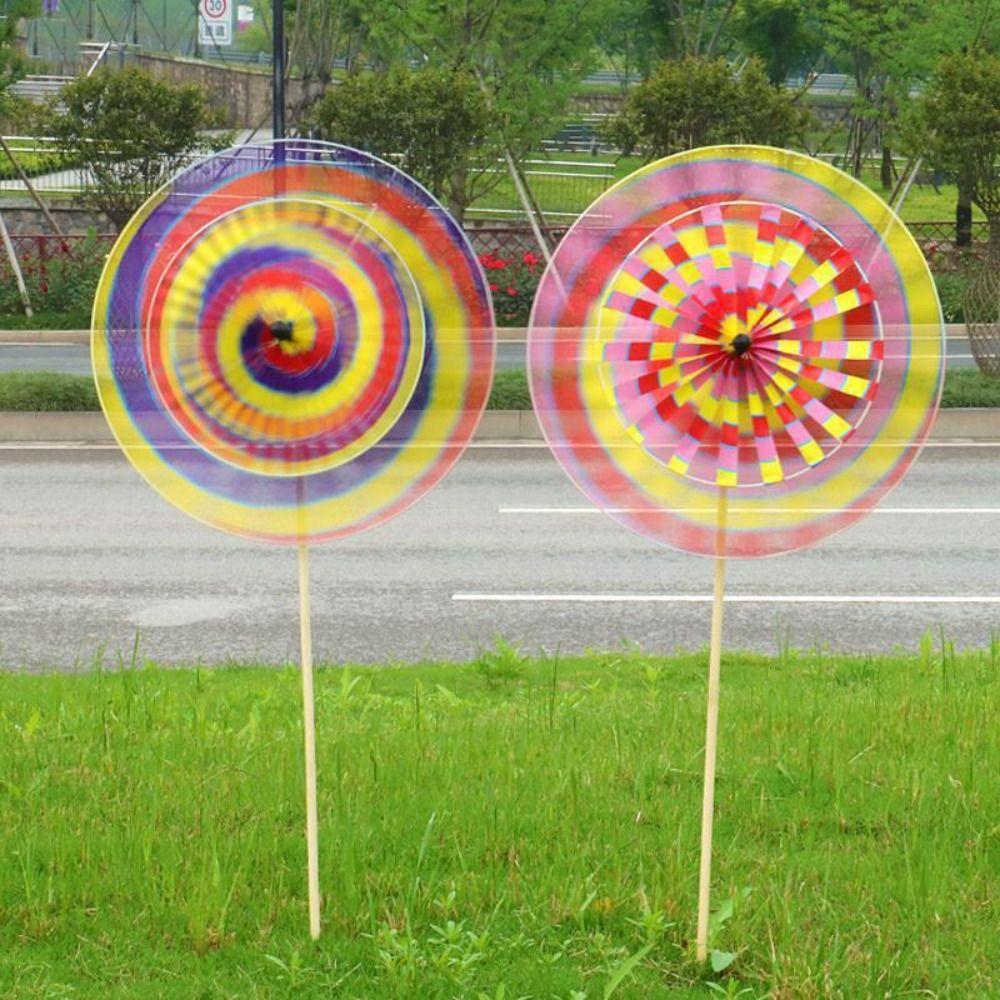 Gifts Garden Decoration Outdoors Rotating Toys Windmill Toys Wind Spinner Single Layer Windmill