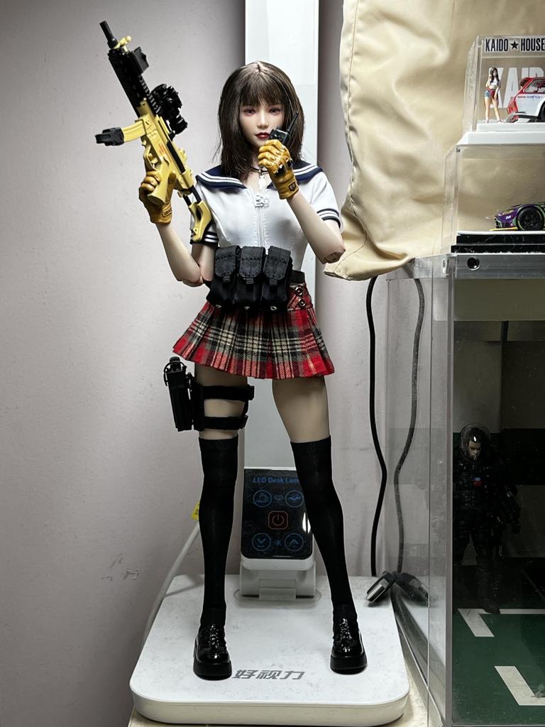 Scale Action Figure Body for Special Sexy High School Girl Sailor Uniform and Gym Swimsuit and Head Not Short Sleeve [TOYBARJAPAN] 1/6 TBLeague,