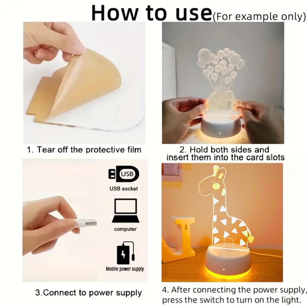 USB3D Tyrannosaurus Nightlight - The Perfect Gift for Dinosaur Enthusiasts, Bedroom Desktop Decorative Atmosphere Light