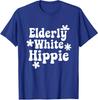 Retro Vintage Elderly White Hippie Trending Funny Unisex T-Shirt