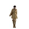 Korean Style Khaki Coat Women's Autumn/Winter 2025 New Arrival: High-End Slim-fit Hepburn Jacket
