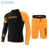Mens Long Sleeve Rash Guard UV Protection Quick Dry Swimwear Snorkeling Surfing Diving Pool Spa