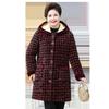 Women's Plus Size Plaid Cotton Jacket for Older Adults - Autumn/Winter Outerwear