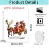 1PC Santa Claus Tabletop Decoration With Base 2D Acrylic Christmas Ornaments 2026 Xmas Navidad Party Supplies