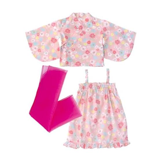 [SLINX] Yukata, Girls, Children, Girls, Babies, Kids, Summer Festival, Summer, Japanese Clothing, Yukata, Children s Yukata, 3-piece Set, Obi Set,