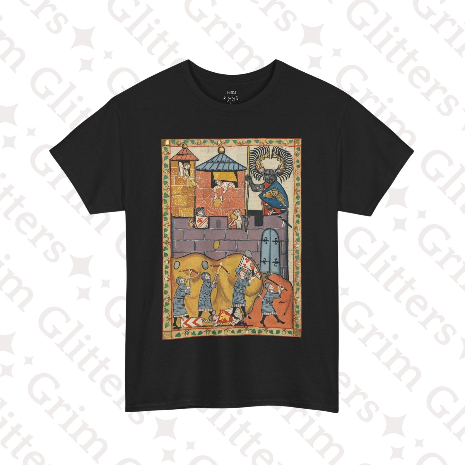 Der Düring T-Shirt: Medieval Knight Codex Manesse Art 3XL