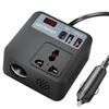 DC12V-24V to 220V AC Car Travel Adapter Voltage Converter 100W Car Power Inverter Car Plug Adapter Outlet for Road Trip
