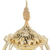 Incense Burner Holder Decorative Gold Metal Incense Stick Stand Tray for Halloween Christmas Decoration Display