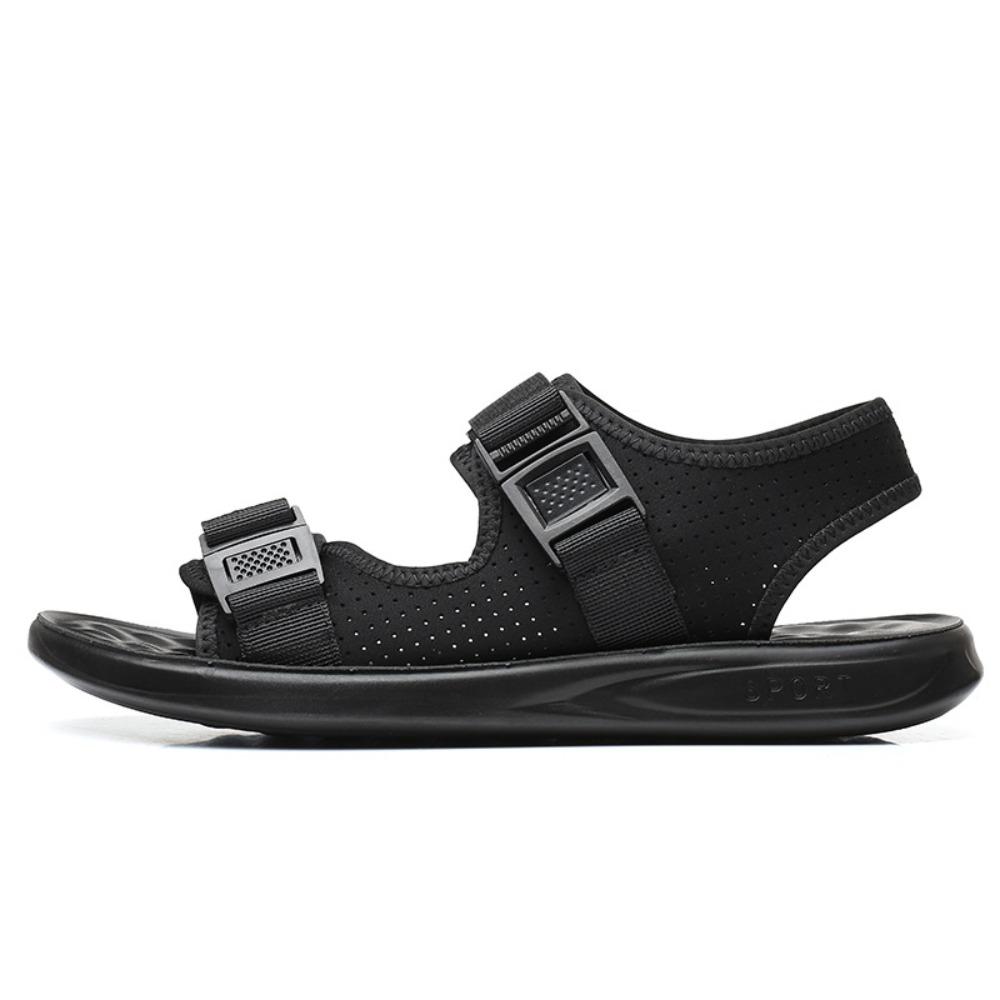 Сандалии Мужские Летние Новые Сетчатые Подростковые Мужские Сандалии На Плоской Подошве Пляжная Обувь Мужские Летние Сандалии 38 чёрный