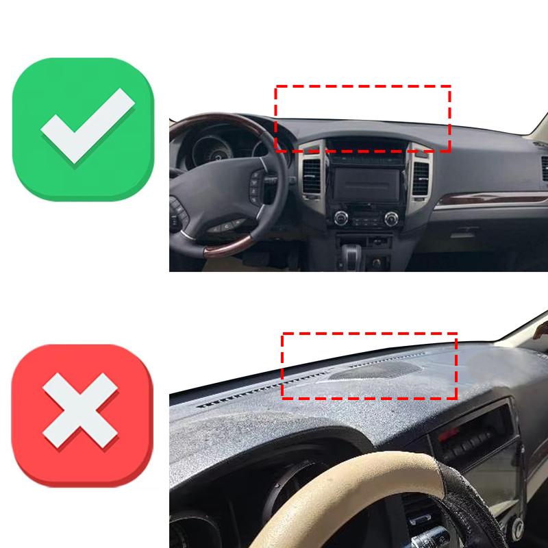 for Mitsubishi Pajero Shogun Montero 2006- V80 V87 V93 V97 Protective Carpet Dashmat Dashboard Cover Pad DashMat Sunshade
