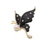 Fashionable Butterfly Pearl Brooch, Anti-exposure Pin for Women, Metal Button To Fix Clothes, Wedding Party Gift