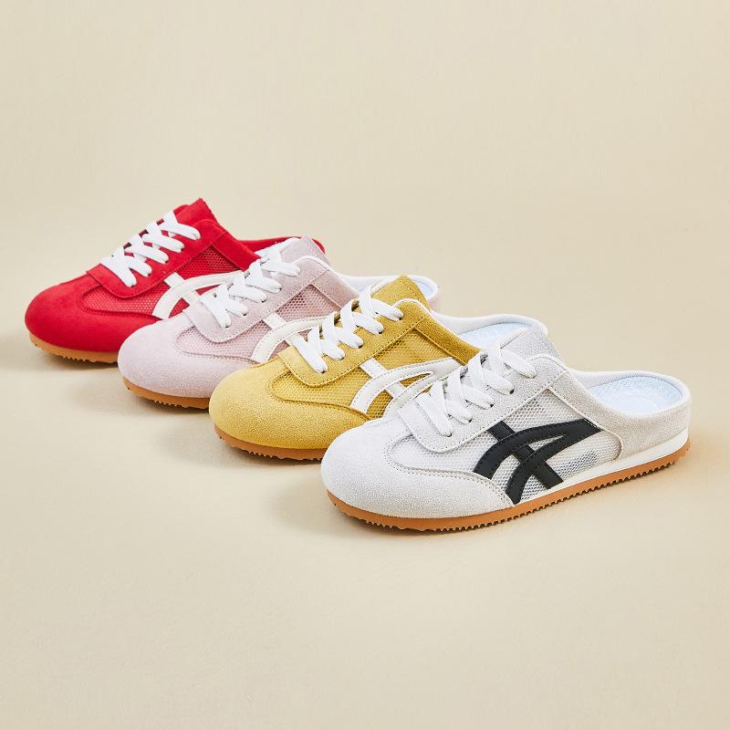 Půlka Todd Tréninkové bílé boty pro ženy na léto Síťované prodyšné Nový styl Studentské ležérní boty