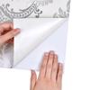 10M Self Adhesive Victorian Damask Wallpaper 3D Vinyl Film Cabinets Drawer Shelf Liner Contact Paper Wall Sticker White Pink