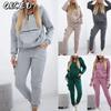 Damen Mode Lässig Herbst Winter Langarm Hosenanzüge