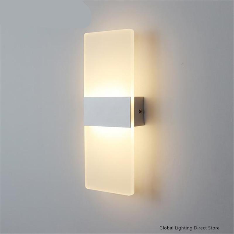 Modern Simplicity Led Wall Lamp Warm White Light for Bedroom Bedside Sconce Stairs Lighting Wall Light Fixture Bathroom Lamp
