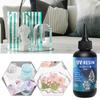 Hard UV Resin Glue Kit Fast Curing Epoxy Resin UV Glue with Mixing Tools for Starter Supplies for Art Craft Jewelry Making DIY