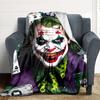 1pc Joker Clown Flannel Throw Blanket Lightweight Soft Warm All Season Blanket for Sofa, Bed, Travel, Camping L1024169