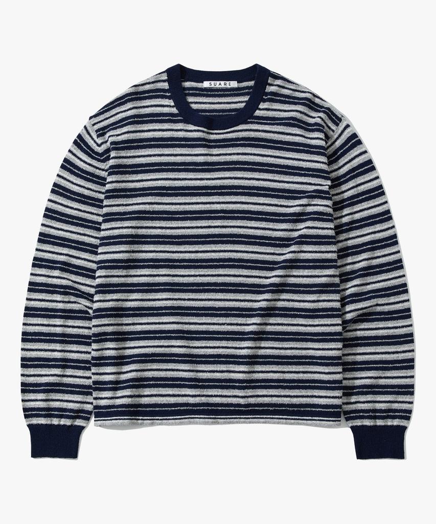 SUARE Cotton Boucle St Crop Knit - 2 Colors