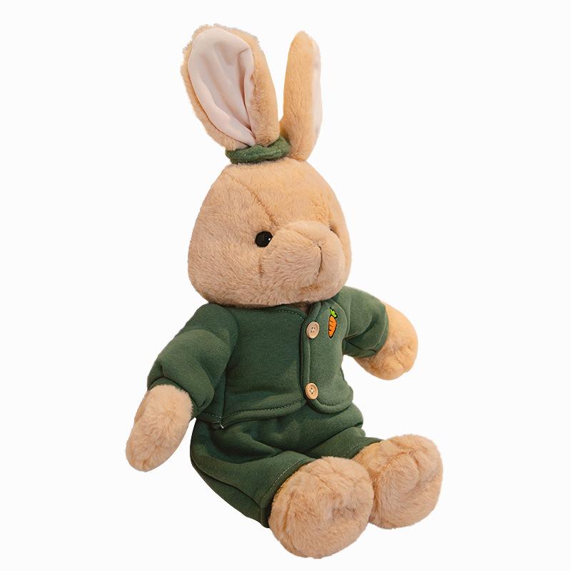 Cartoon Rabbit Doll Plush Toy Girls Bed Doll Sleeping Pillow Grab Machine Doll for Children’s Day Gift
