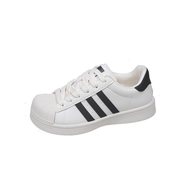 2025 Summer New Shell Head Board Shoes Women's Breathable Versatile Student Little White Shoes Casual Sports Shoes Little White Shoes