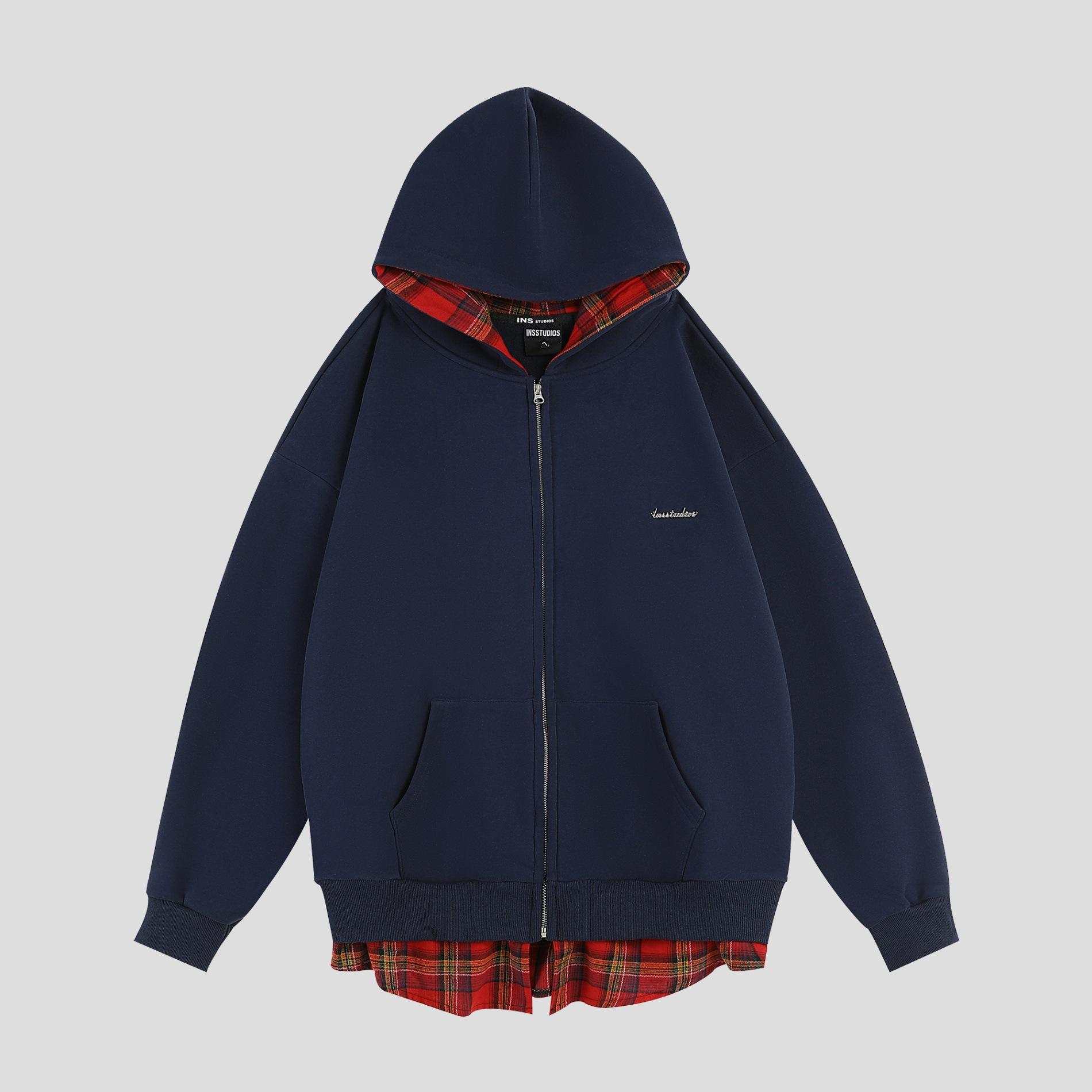 

2026 Fashion New Hooded Sweater Outdoor Interior Top Men s and Women s Sweater M темно-синий