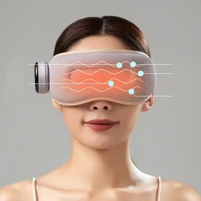 Wiederaufladbares Augenmassagegerät, Heiße Kompresse lindert Müdigkeit und beruhigt die Augen, Elektrische Augenpflege-Schlafmaske