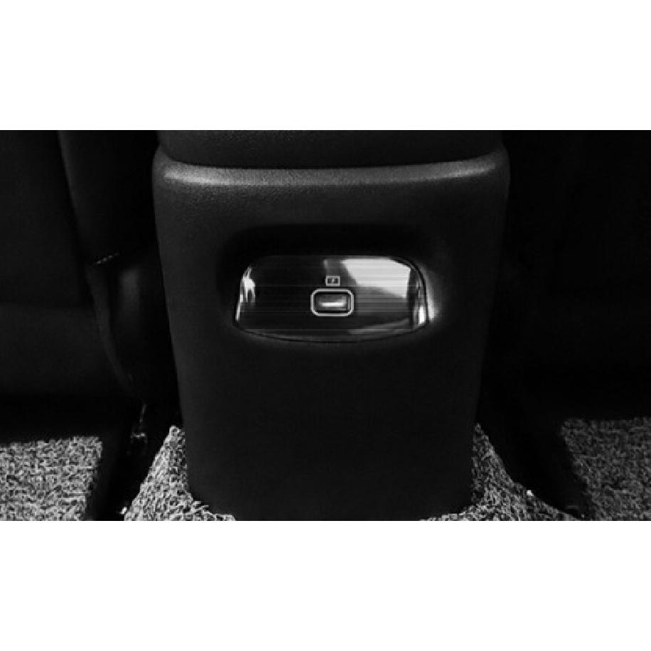 For Hyundai Elantra 2021-2023 Steel Black Rear USB Socket Switch Cover Trim 1PCS
