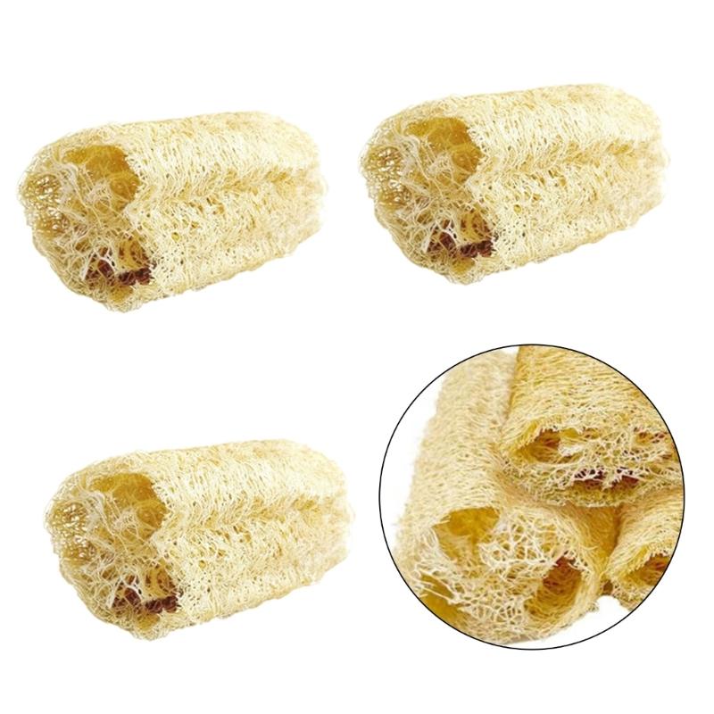 Natural Loofahs Rabbits Chew Toy for Mices Small Pet Promotes Dental Health Safe Durability Fun Play