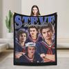 Steve Harrington Blanket Fleece Autumn/Winter   Multifunction Warm Throw Blankets for Sofa Bedroom Bedspread
