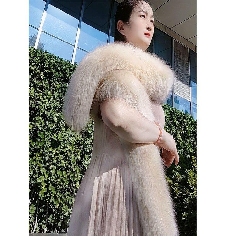 Long Catwalk Scarf Shawl Neck Scarf High-end All-in-onenew Arrivalheattechthickened Imitation Fur Women's Scarf