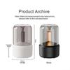Mini Air Humidifier USB Charging Ultrasonic Candlelight Aromatherapy Diffuser Essential Oil Lamp Convenient Humidifying Sprayer Office Home