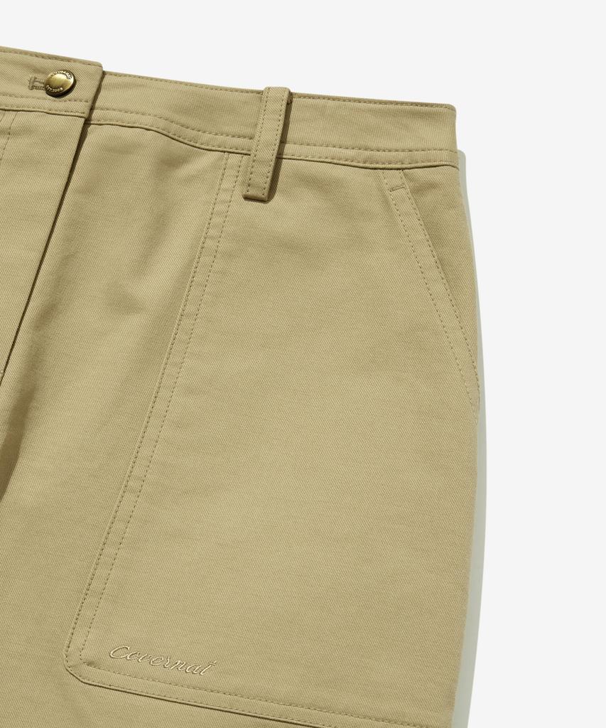 COVERNAT WOMAN Fatigue Skirt Beige