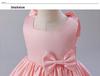 European & American Baby Girl's Satin Birthday & Flower Girl Dress with Big Bow