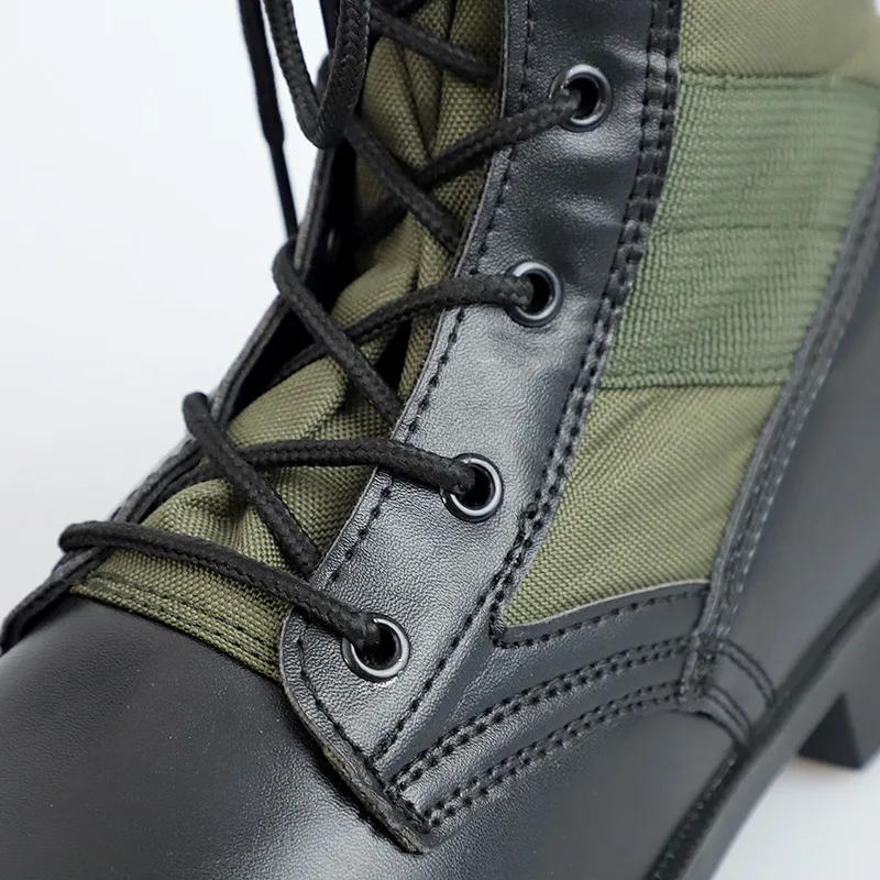 Men Boots High Top Panama Desert Army Green Outdoor Hiking Boots Camouflage Combat Outdoor Training Motorcycle Boots