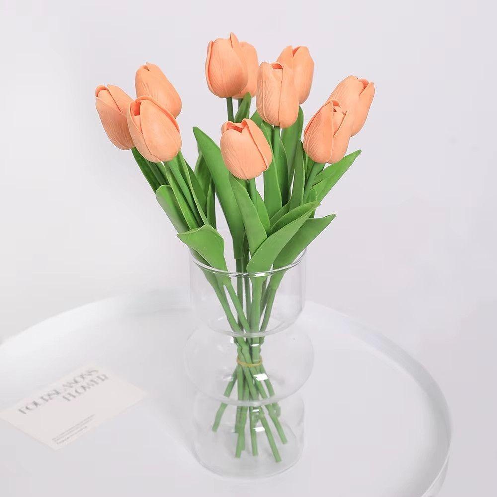 5/10Pcs Tulip Artificial Flowers Real Touch Bouquet Fake Flowers Home Decoration for Supplies Valentines Flowers Wedding Decor