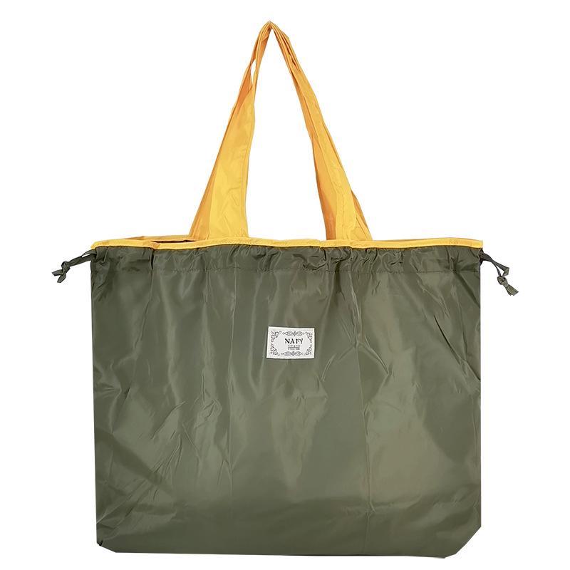 Waterdichte Opvouwbare Boodschappentas - Grote Capaciteit, Milieuvriendelijke Tas met Trekkoord
