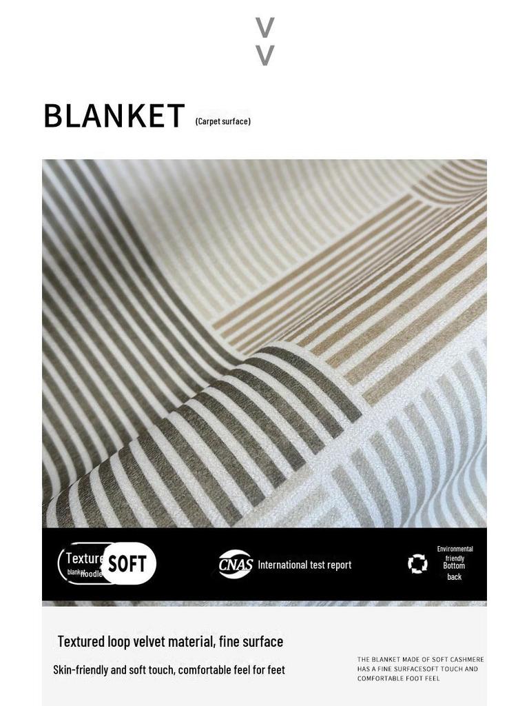 Log Style Rectangular Bedroom Floor Mat - Dirt-Resistant Bedside Tatami Blanket