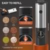 USB Rechargeable Electric Salt And Pepper Grinder Adjustable Coarseness Mill Portable Household Kitchen Gadget