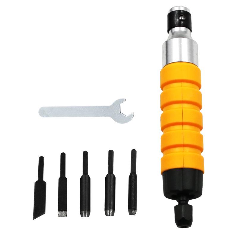 Electric Woodworking Carving Chisel Set with Grinder Attachments