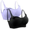 Maternity Nursing Bra Wireless Front Button Large Size Breastfeeding Bra Set Seamless Supportive Soft Fabric Comfortable Fit