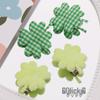 Clips Proaspăt Pled Clover pentru Breton: Accesoriu de Păr Galben-Verde Drăguț, Stil Pădure, Fetișcan