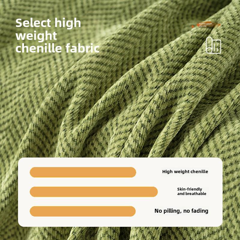Sofa Nonslip 2025 Chenille Cover Antiscratch Allseason Slipcover