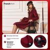 Olrain Upgraded Fit New Year Red Dress Women's Hepburn Style Little Red Dress