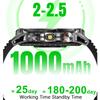 New 1000mAh Battery SmartWatch IP68 Waterproof Compass Bluetooth call 1.7"  HD Sports Flashlight Smart Watch For Men