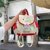 Girl Teen Nylon Casual Backpack With Pouch For Travel And School