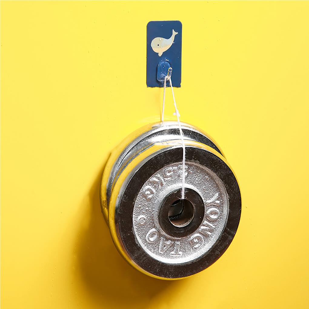 10Pcs Cartoon Hooks Wall-mounted Kitchen Traceless Wall Hook for Bedroom Living Room Toilet