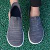 Men's New Summer Shoes Breathable Mesh Casual Sneakers Light Slip Flat Platform Casual Shoes Men's Anti-slip Walking Woven Shoes